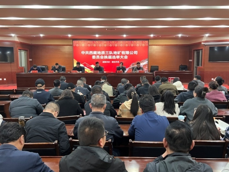 西藏地质三队地矿有限公司召开党委换届选举大会1.png